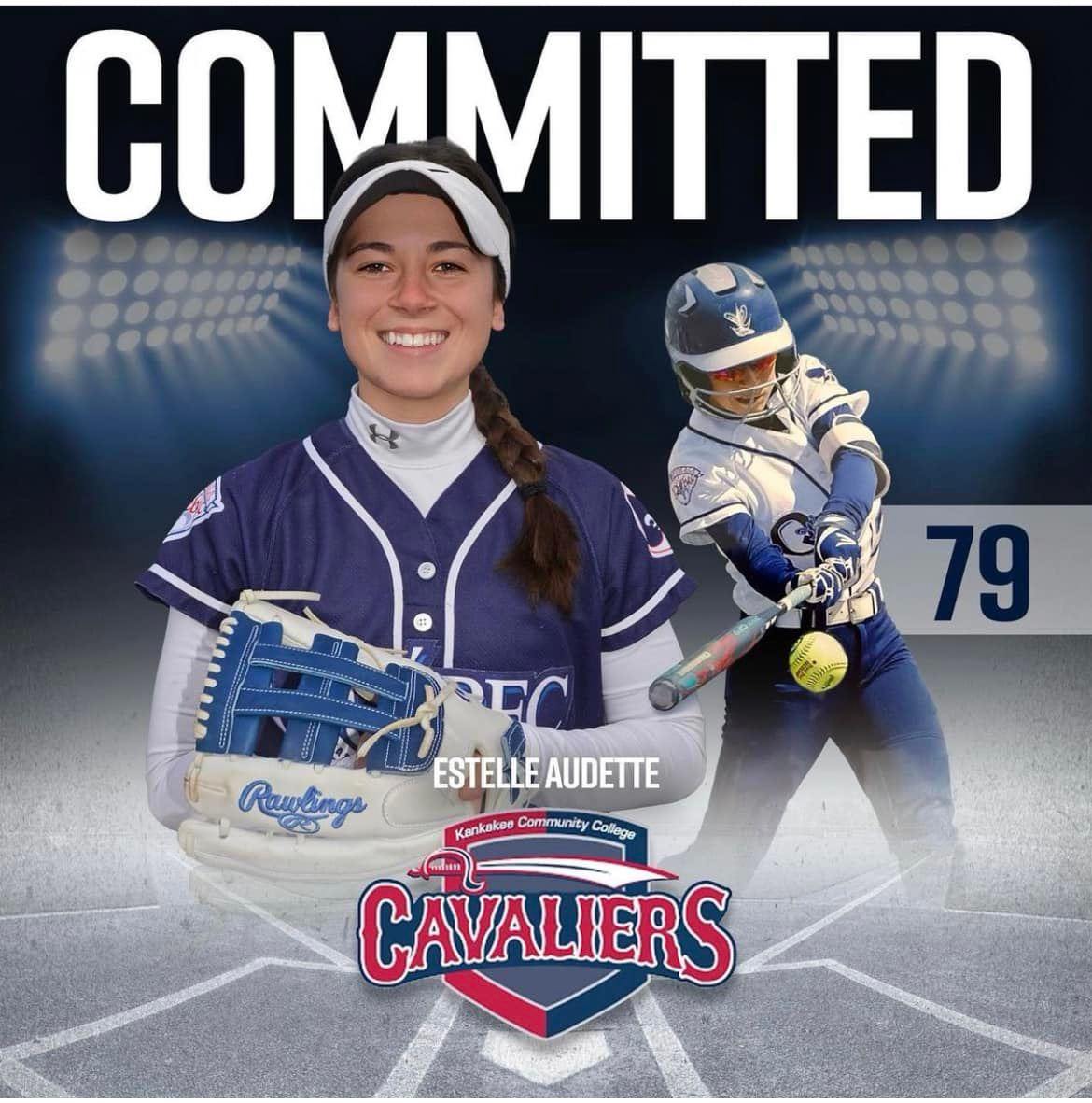 Estelle Audette will hit the ball for an American college in Illinois